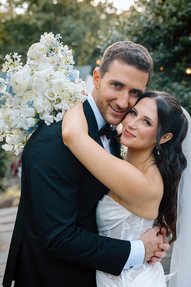 Bride in Wedding Flowers